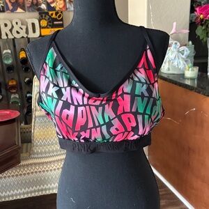 PINK Victoria's Secret Neon Sports Bra